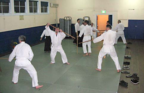 Training at Faulconbridge dojo