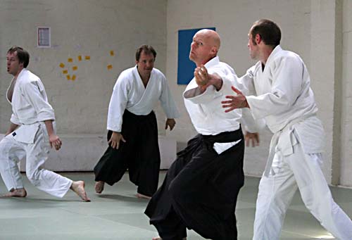 Kyu grading at Leichhardt Dojo - 3 person attack.