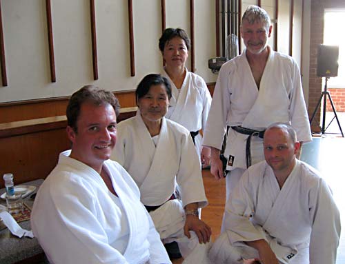 Sugano Sensei with members of Blue Mountains Aikido. Summer school 2010.