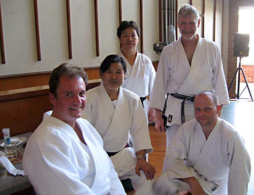 Sugano Sensei with members of Blue Mountains Aikido. Summer school 2010.